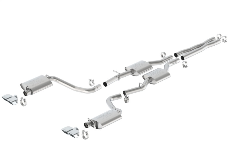 Borla 15-16 Dodge Challenger R/T 5.7L Dual Rectangle Angle Cut Dual Split Rear Exit ATAK Exhaust thumbnail 4