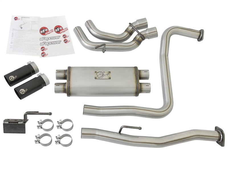 aFe Rebel Series 3in 409 SS Cat-Back Exhaust w/ Black Tips 04-15 Nissan Titan V8 5.6L thumbnail 5