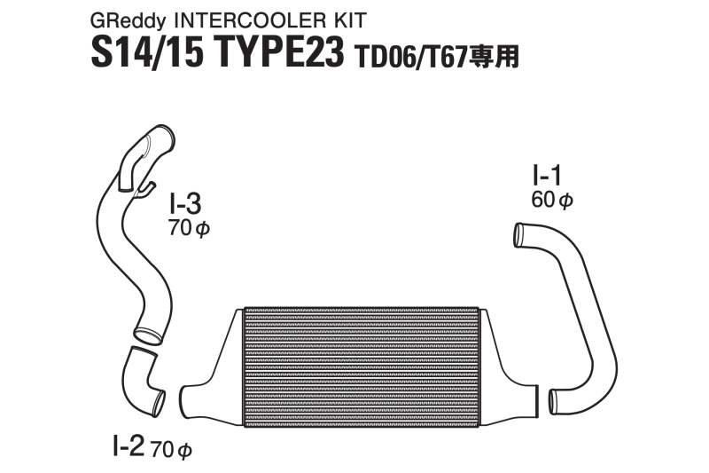 GReddy Nissan 240SX Trust Intercooler T-23F S14/S15 thumbnail 3