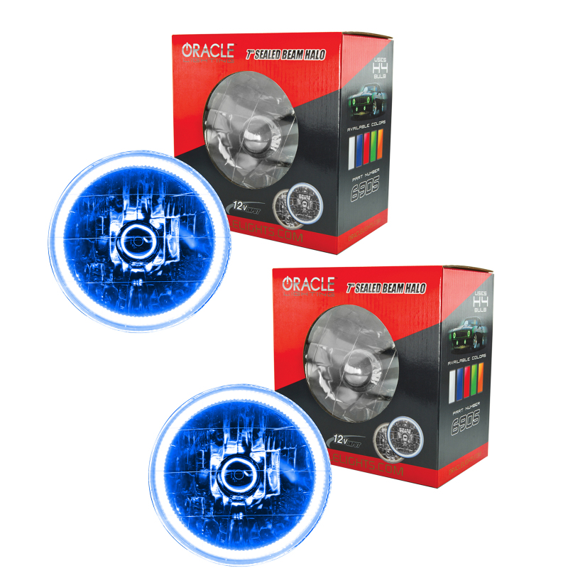 Oracle Lighting 97-06 Jeep Wrangler TJ Pre-Assembled LED Halo Headlights thumbnail 3