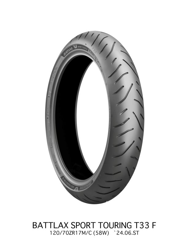 Bridgestone  Battlax Sport Touring T33F Tire - 120/70ZR17 M/C 58W TL Front
