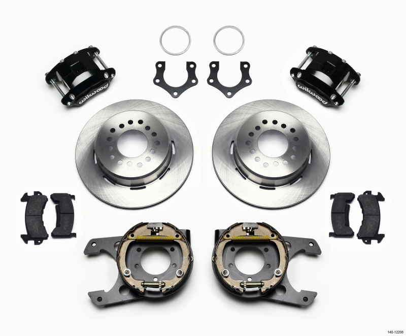 Wilwood D154 P/S Park Brake Kit Mopar/Dana 2.50in Off w/Snap Ring Bearing