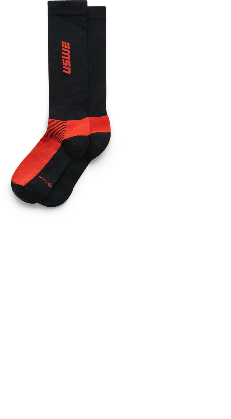 USWE Rapp Moto Sock Flame Red - Size 40/42 thumbnail 2