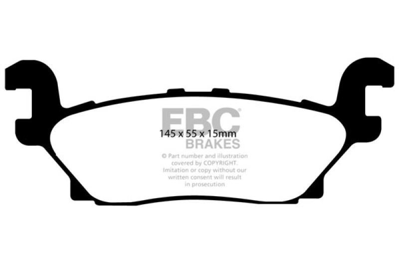 EBC 05-07 Hummer H3 3.5 Yellowstuff Rear Brake Pads thumbnail 6