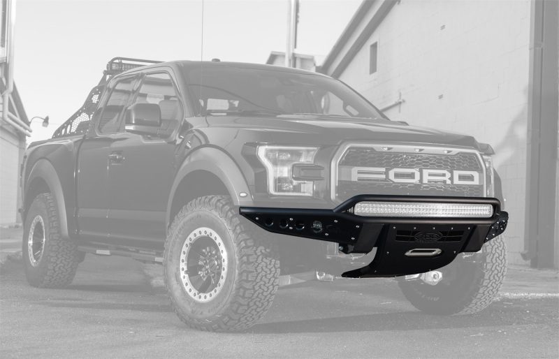 Addictive Desert Designs 17-18 Ford F-150 Raptor Stealth R Front Bumper w/ Winch Mount thumbnail 6
