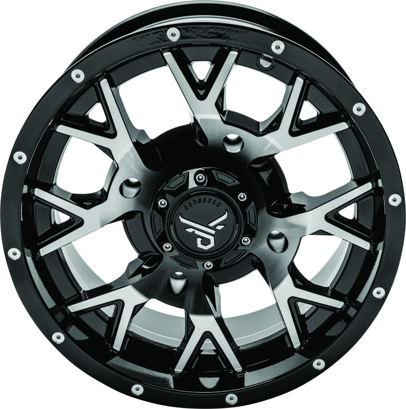 Quadboss Wheels 608574 QuadBoss Barbwire 14X7 - 4+3 - 4/156 - Machined thumbnail 3