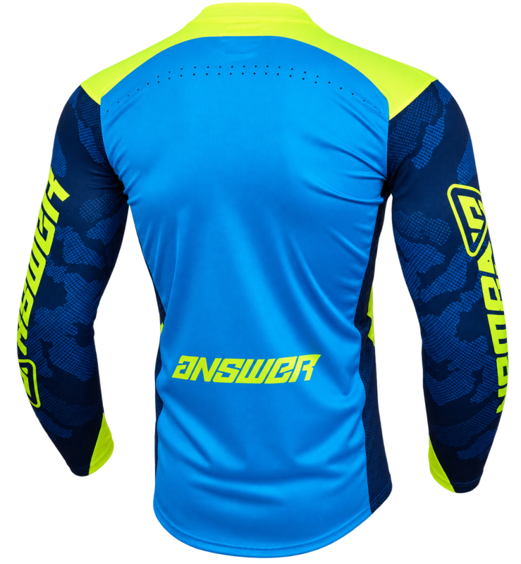 Answer LE Elite Camo Jersey Cyan/Hyper Acid/Black - Medium thumbnail 2