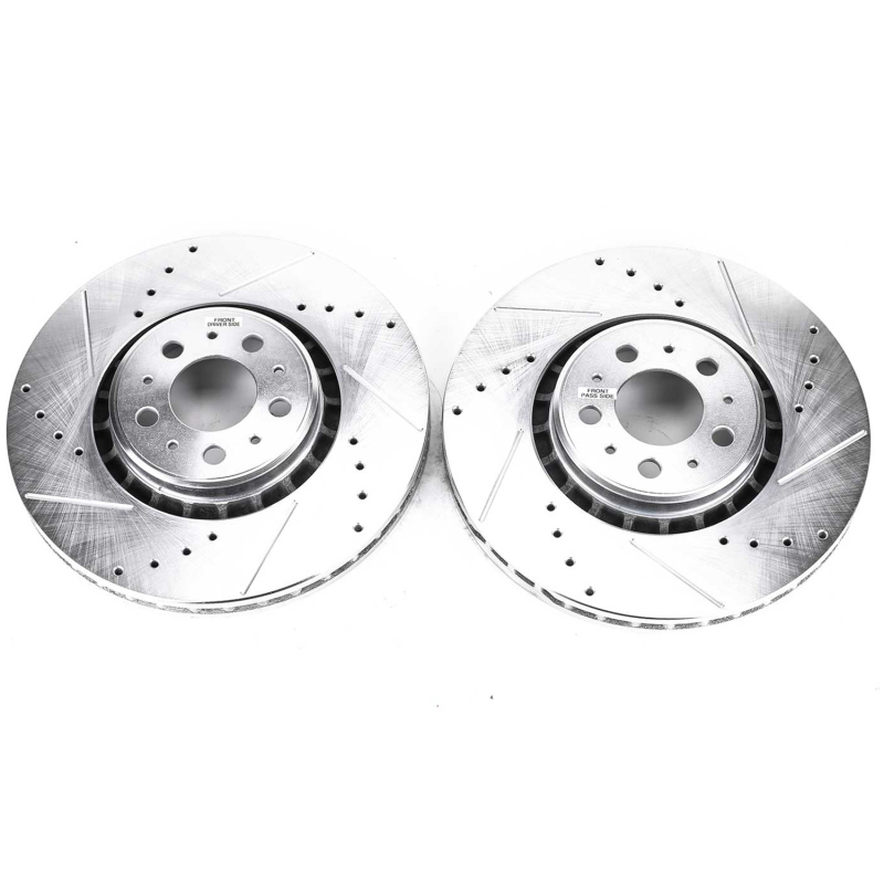 Power Stop 03-14 Volvo XC90 Front Evolution Drilled & Slotted Rotors - Pair thumbnail 2