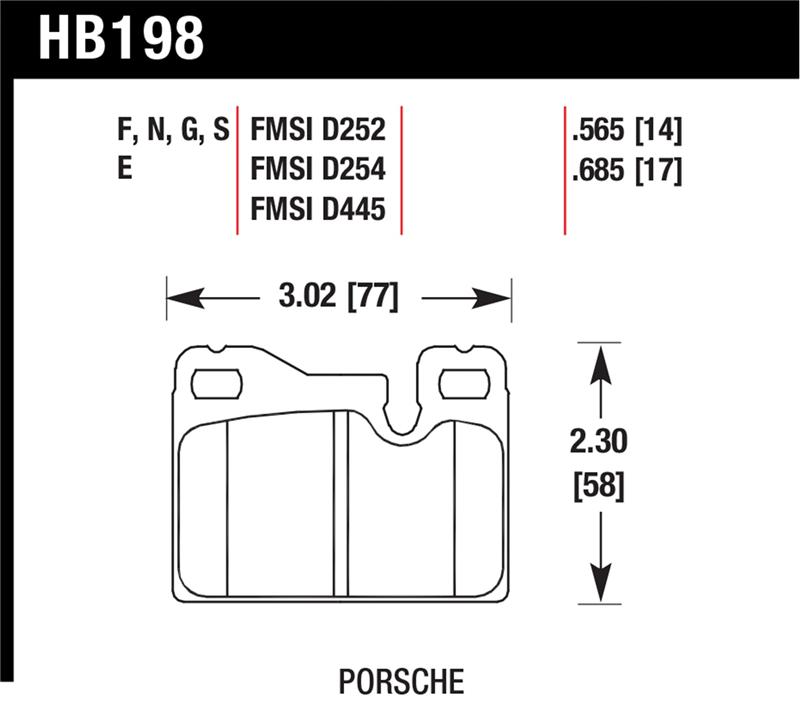 HAWK DTC-60 Brake Pad Sets
