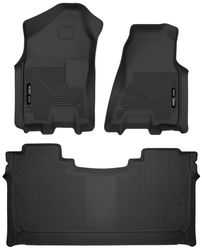 Husky Liners 19-22 Dodge Ram 1500 Crew Cab X-Act Contour Front & Second Seat Floor Liners - Black thumbnail 2