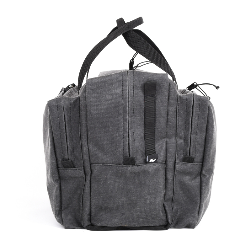 Go Rhino XVenture Gear Bag - Large (13x14x22in. Closed) 12oz Waxed Canvas - Black thumbnail 6