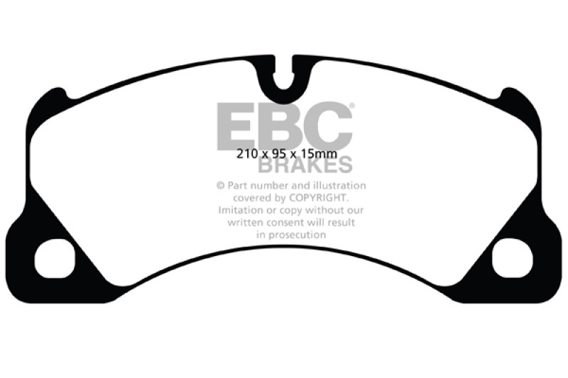 EBC 10+ Porsche Cayenne 3.0 Supercharged Hybrid Bluestuff Front Brake Pads thumbnail 5