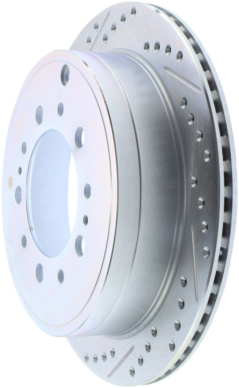 StopTech Select Sport 13-17 Toyota Land Cruiser Drilled / Slotted Rear Passenger-Side Brake Rotor thumbnail 4