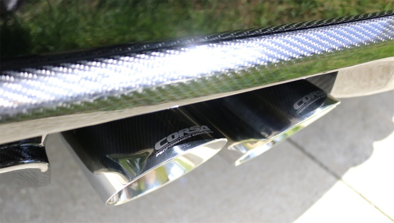 Corsa 2016-2019 Cadillac ATS-V 3.6T 4in Polished Sport Axle-Back Exhaust thumbnail 5