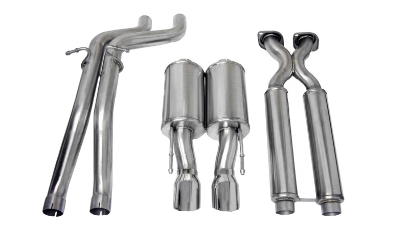 Corsa 2006-2010 Jeep Grand Cherokee 6.1L V8 Polished Sport Cat-Back Exhaust thumbnail 3