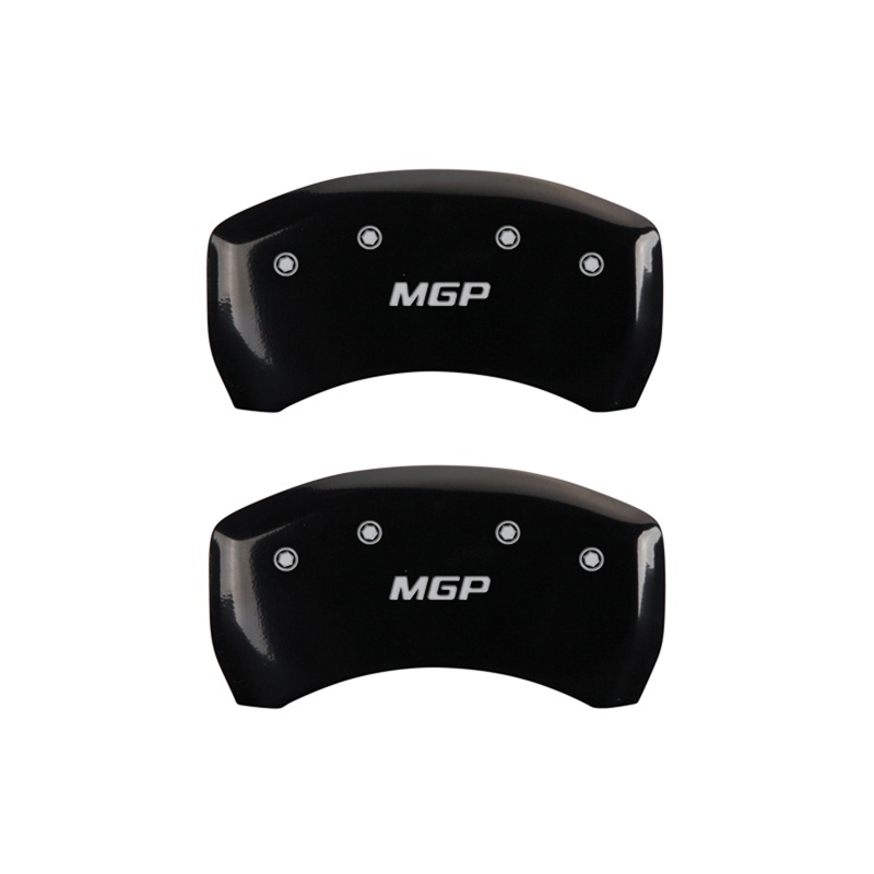MGP Rear set 2 Caliper Covers Engraved Rear MGP Black finish silver ch thumbnail 4