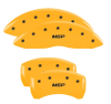 MGP 4 Caliper Covers Engraved Front/Rear 18-19 Buick Regal Sportback Yellow Finish Silver Characters thumbnail 6