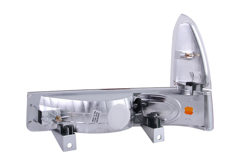 ANZO 2000-2004 Ford Excursion Euro Parking Lights Chrome w/ Amber Reflector thumbnail 6