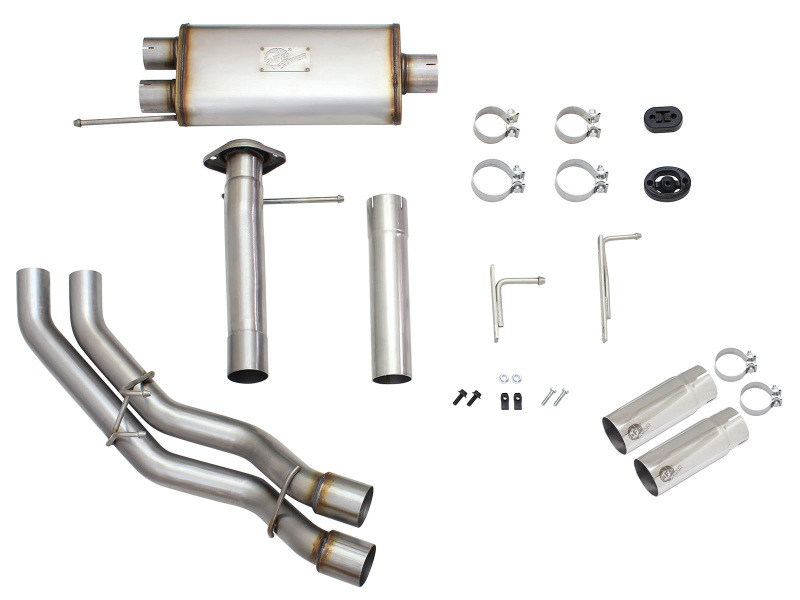 aFe Rebel Exhausts 3in SS Cat-Back 09-14 Ford F-150 4.6/5.0/5.4L w/ Polished Tips thumbnail 8