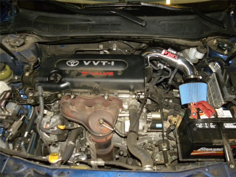 Injen 07-09 Toyota Camry 2.4L 4Cyl Black Tuned Air Intake w/ Air Fusion/Air Horns/Web Nano Filter thumbnail 9