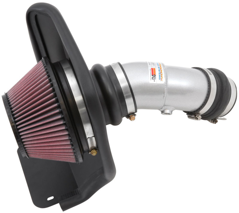 K&N 14-16 Kia Soul L4 2.0L Typhoon Cold Air Intake Aluminum Silver thumbnail 4