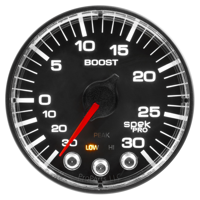 Autometer Spek-Pro 52.4mm 30inHG-30PSI Digital Stepper Motor Vac/Boost Gauge thumbnail 9