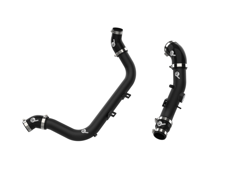 BladeRunner 2-1/4 IN & 2-1/2 IN Aluminum Hot and Cold Charge Pipe Kit Black