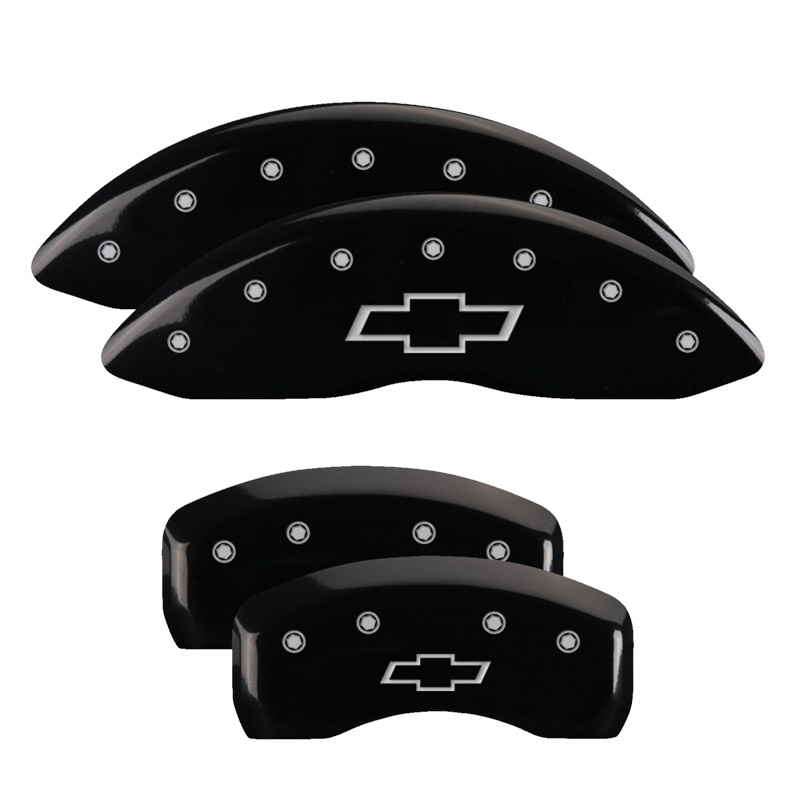 MGP 4 Caliper Covers Engraved Front & Rear With out stripes/Dart Yellow finish black ch thumbnail 7