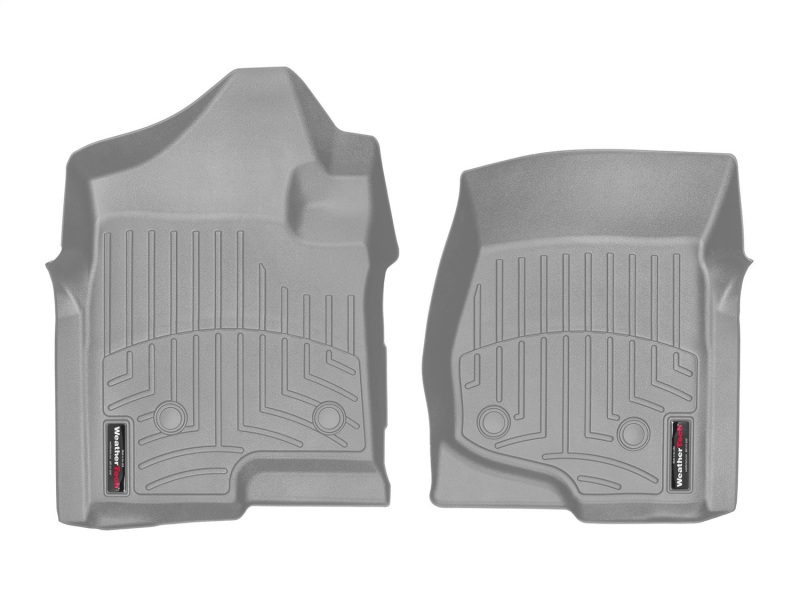 WeatherTech 08-14 Chevrolet Silverado 2500/3500 Crew/Extended Cab Front FloorLiner - Grey
