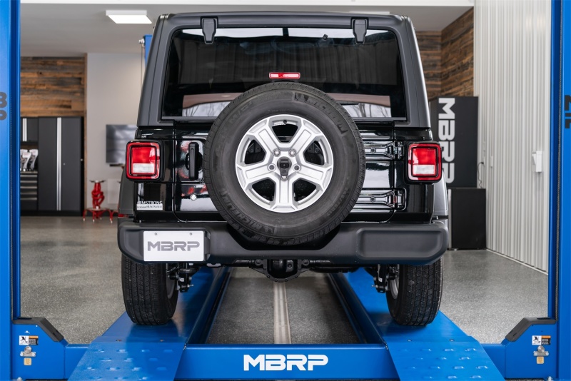 MBRP 18-20 Jeep Wrangler JL 2.5in Single Rear Exit Cat Back Exhaust - T304 thumbnail 4
