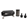 DeatschWerks Stainless Steel 5/16in 100 Micron Universal Inline Fuel Filter Housing Kit (110mm) thumbnail 3