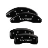 MGP 4 Caliper Covers Engraved Front & Rear I-Vtec Black Finish Silver Char 2018 Honda Accord thumbnail 5