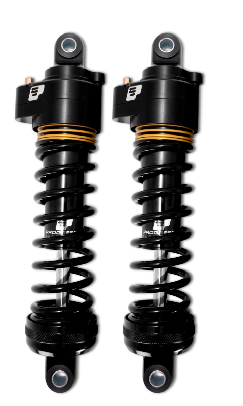 Progressive Harley Ultra Touring-QPS 944 Series Shocks, 13in, 12in Ride Height Super Duty - Black /