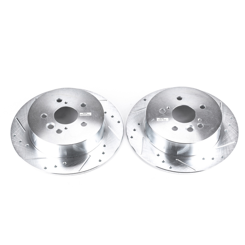 Power Stop 04-05 Toyota RAV4 Rear Evolution Drilled & Slotted Rotors - Pair thumbnail 2