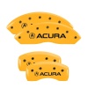 MGP 4 Caliper Covers Engraved Front & Rear Acura Yellow finish black ch thumbnail 8