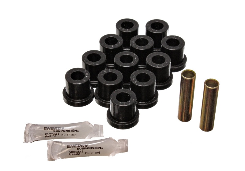 Energy Suspension 55 Chevy Bel Air Black Rear Leaf Spring Bushing Set thumbnail 4