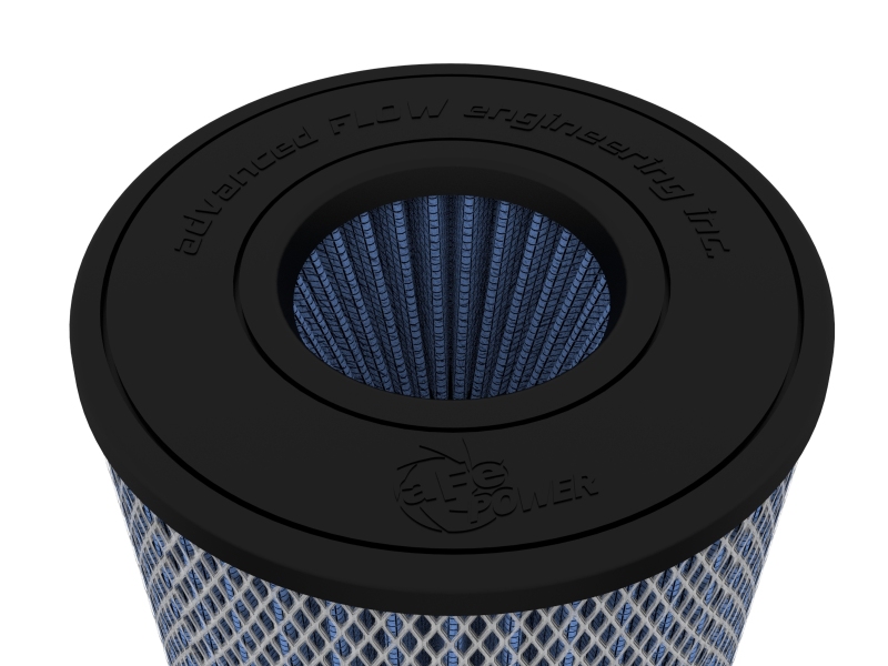 aFe Magnum Flow Pro 5R Air Filter 4in. Flange ID x 6-1/2in. Base x 6-1/2in. Top x 8 in. Height thumbnail 9