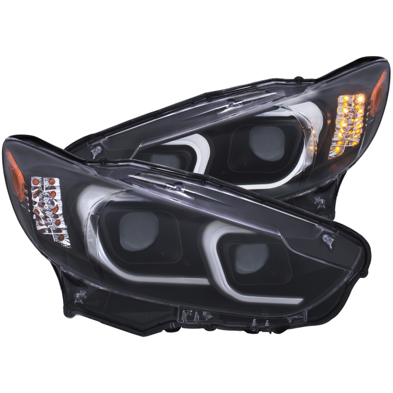 ANZO 2014-2015 Mazda 6 Projector Headlights w/ Plank Style Design Black thumbnail 4