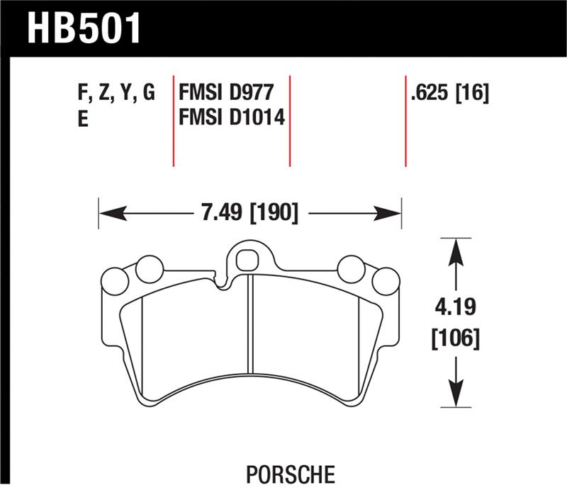 HAWK HPS 5.0 Brake Pad Sets
