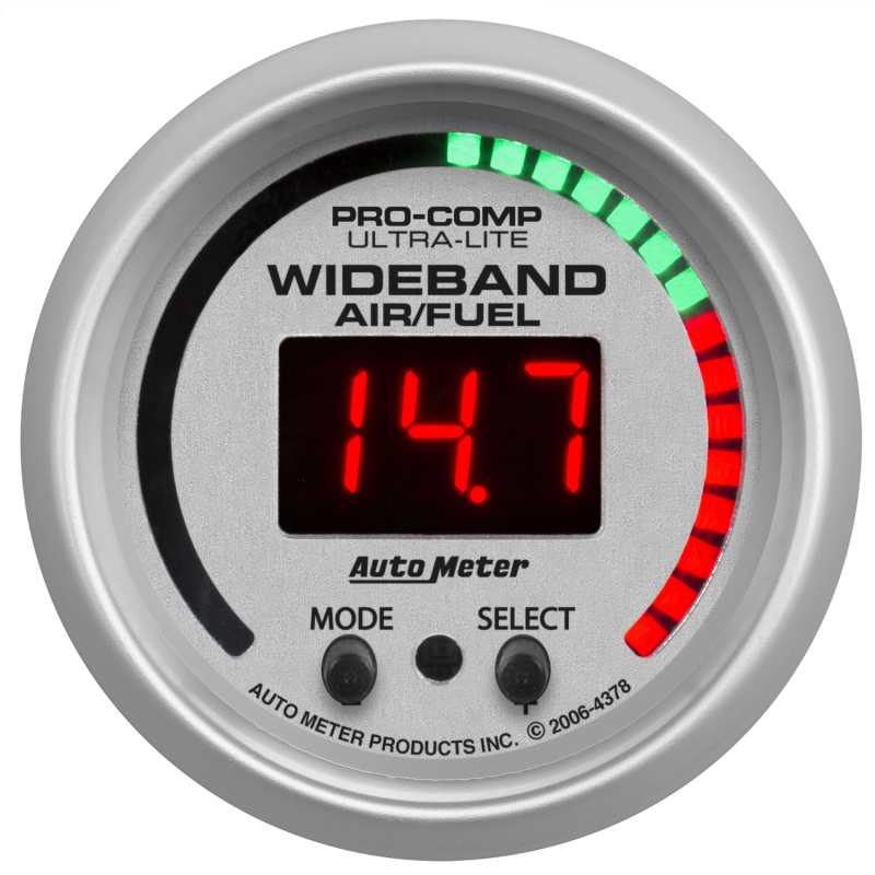 Autometer Ultra-Lite 52mm Wideband Air/Fuel Gauge thumbnail 8