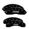 MGP 4 Caliper Covers Engraved Front & Rear JEEP Black finish silver ch thumbnail 8