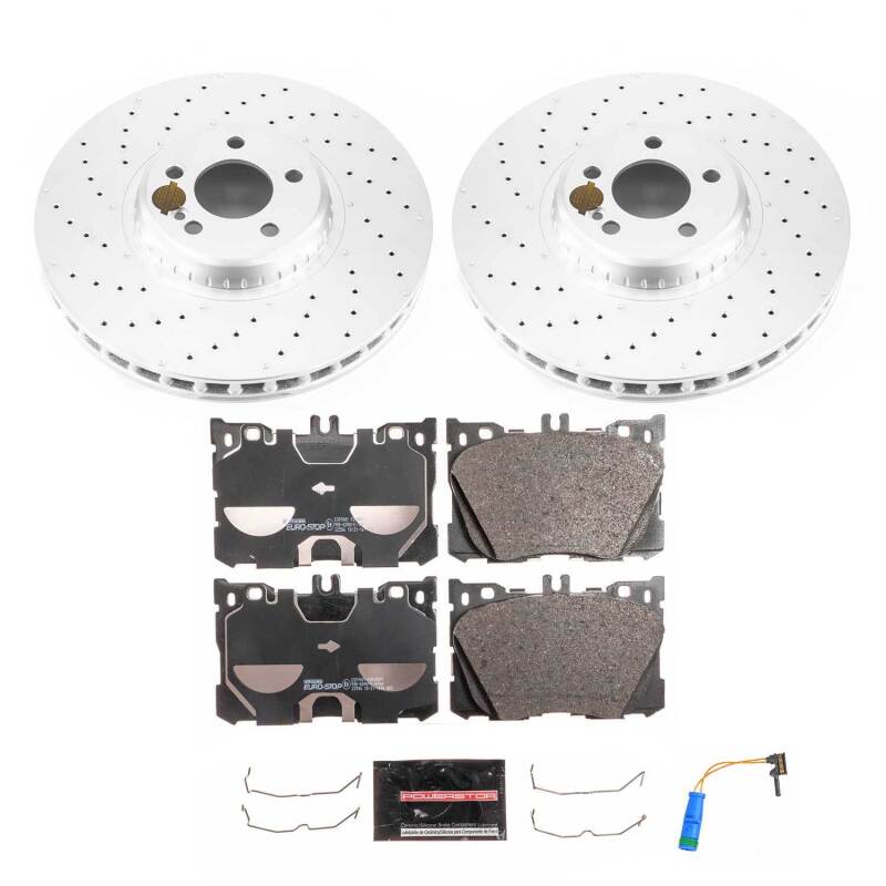 Power Stop 18-20 Mercedes-Benz C43 AMG Front Euro-Stop Brake Kit