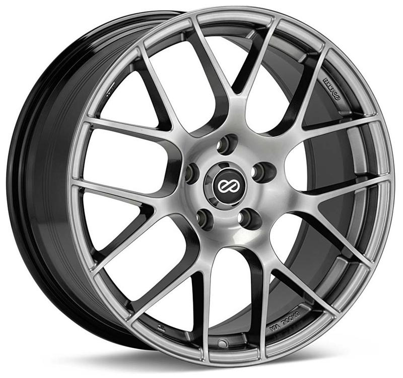 Enkei Raijin 18x9.5 35mm Offset 5x112 Bolt Pattern 72.6 Bore Diameter Hyper Silver Wheel