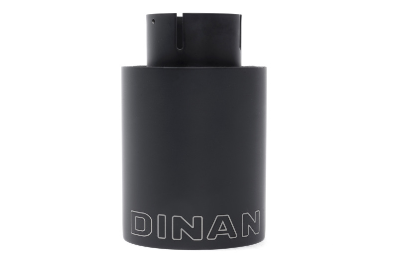 Dinan Double-Walled 4in Clamp-On Exhaust Tip - Black - 4in Outlet / 2.75in Inlet