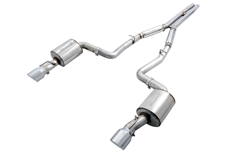 AWE Tuning 2015+ Dodge Charger 6.4L/6.2L SC Non-Resonated Touring Edition Exhaust - Silver Tips thumbnail 3