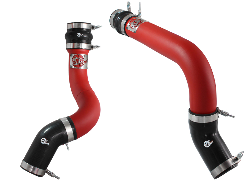 BladeRunner 3 IN Aluminum Hot and Cold Charge Pipe Kit Red