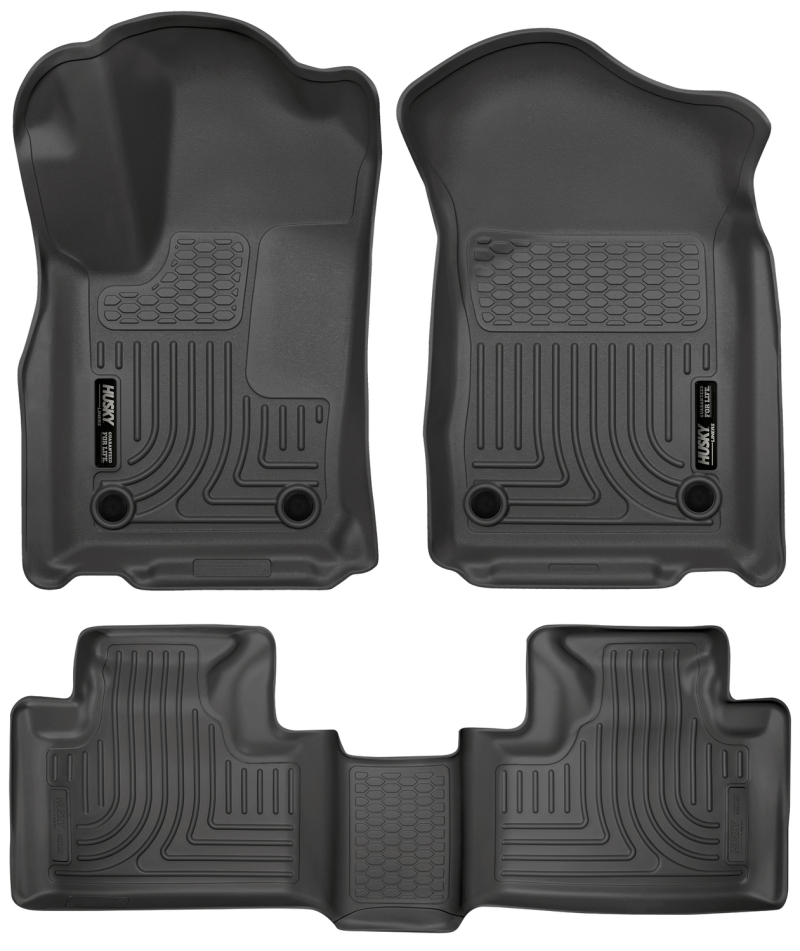 Husky Liners 16-22 Dodge Durango Weatherbeater Black Front & 2nd Seat Floor Liners thumbnail 4