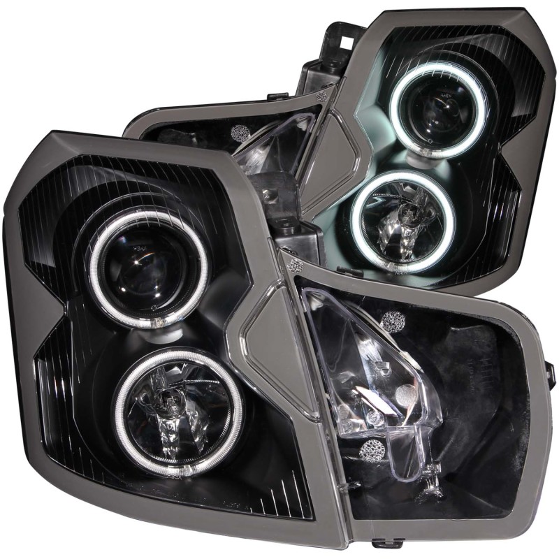 ANZO 2003-2007 Cadillac CTS Projector Headlights w/ Halo Black (CCFL) thumbnail 6