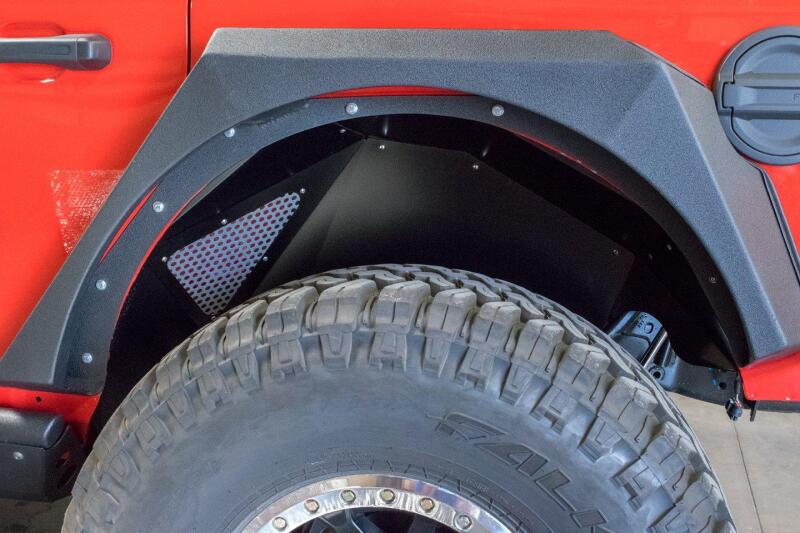 DV8 Offroad 2018+ Jeep Wrangler JL Rear Inner Fenders - Black thumbnail 5