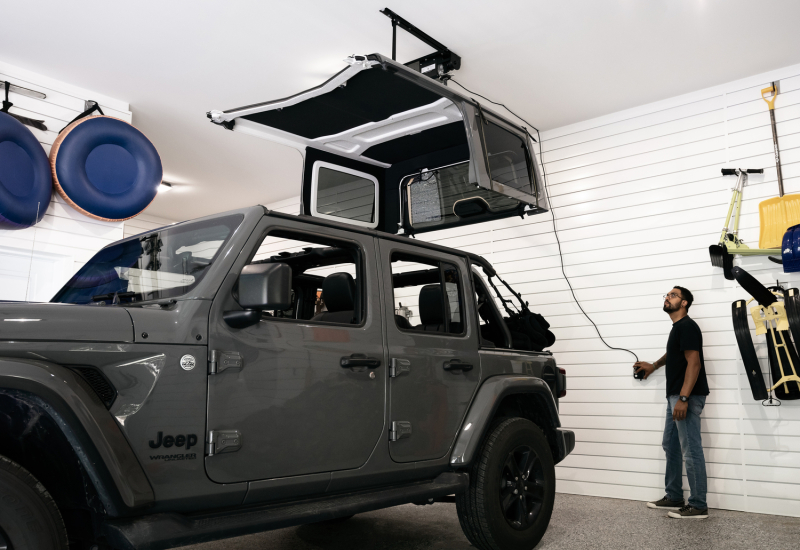 Bestop 18-26 Jeep Wrangler JL Hoss Hardtop Hoist (Black) thumbnail 2